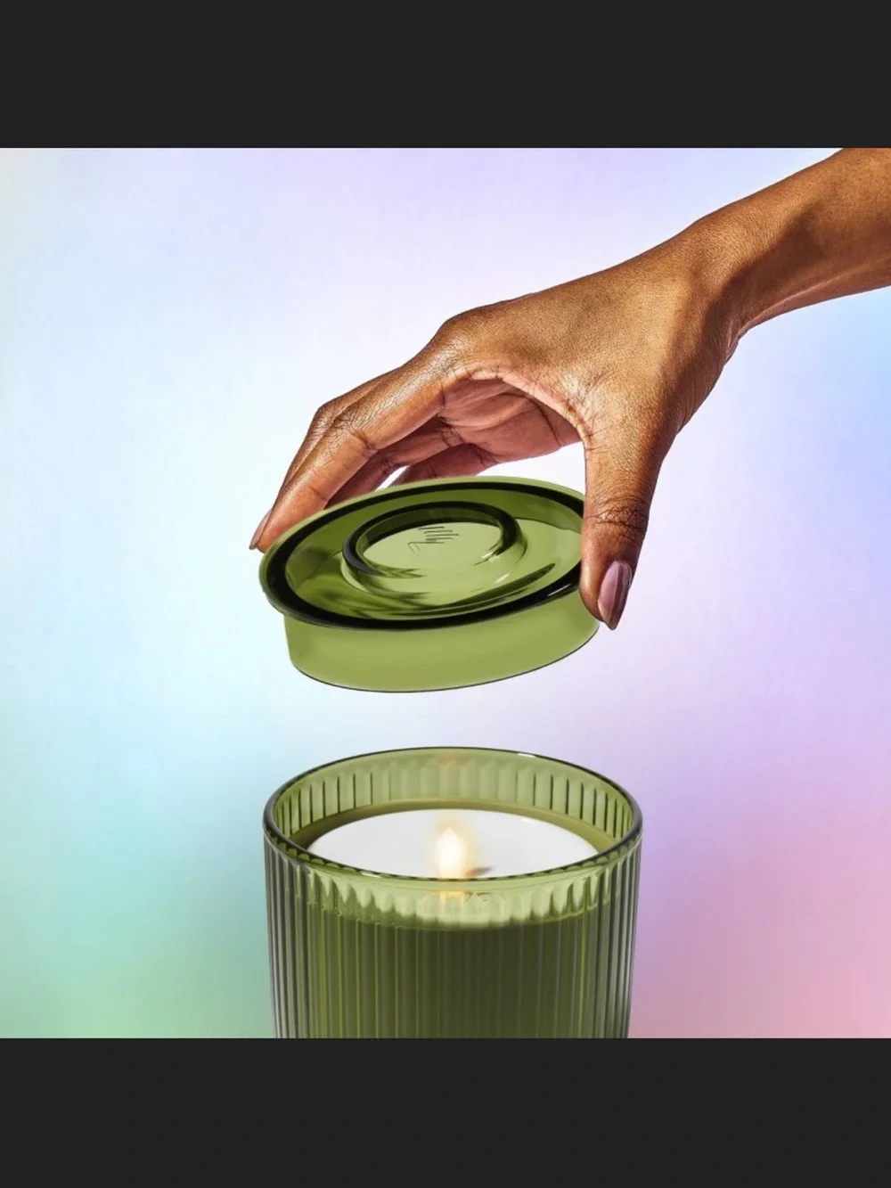 Lifelines Flameless Candle Aromatherapy Essential Oil Diffuser | Olive | NWT